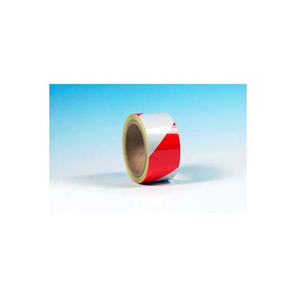 Heskins Llc Heskins High Visibility Reflective Tape, Red/White, 2" x 30' 6601005000010AUA - main